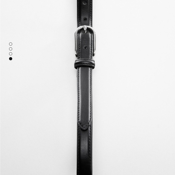 MNG Mango Buckle Skinny Belt NWOT - Picture 6 of 9